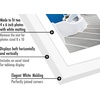 image:imageAmericanflat 4x6 Collage Picture Frame  Fits 4  Engineered Wood  WhiteWhite