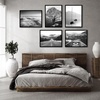 image:imageAmericanflat 4x6 Picture Frame 5Pack  Slim Molding  Black  Polished plexiglass front wall or tabletop display with included easel triangle hangers included secure turntab backingBlack