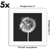 image:imageAmericanflat 4x6 Picture Frame 5Pack  Slim Molding  Black  Polished plexiglass front wall or tabletop display with included easel triangle hangers included secure turntab backingWhite
