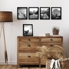 image:imageAmericanflat 4x6 Picture Frame 5Pack  Slim Molding  Black  Polished plexiglass front wall or tabletop display with included easel triangle hangers included secure turntab backingBlack