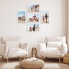 image:imageAmericanflat 4x6 Picture Frame 5Pack  Slim Molding  Black  Polished plexiglass front wall or tabletop display with included easel triangle hangers included secure turntab backingWhite