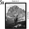 image:imageAmericanflat 4x6 Picture Frame 5Pack  Slim Molding  Black  Polished plexiglass front wall or tabletop display with included easel triangle hangers included secure turntab backingBlack