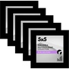 image:imageAmericanflat 4x6 Picture Frame 5Pack  Slim Molding  Black  Polished plexiglass front wall or tabletop display with included easel triangle hangers included secure turntab backingBlack