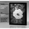 image:imageAmericanflat 4x6 Picture Frame 5Pack  Slim Molding  Black  Polished plexiglass front wall or tabletop display with included easel triangle hangers included secure turntab backingBlack