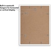 image:imageAmericanflat 4x6 Picture Frame 5Pack  Slim Molding  Black  Polished plexiglass front wall or tabletop display with included easel triangle hangers included secure turntab backingWhite
