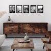image:imageAmericanflat 4x6 Picture Frame 5Pack  Slim Molding  Black  Polished plexiglass front wall or tabletop display with included easel triangle hangers included secure turntab backingBlack