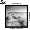 image:imageAmericanflat 4x6 Picture Frame 5Pack  Slim Molding  Black  Polished plexiglass front wall or tabletop display with included easel triangle hangers included secure turntab backingBlack