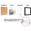 image:imageAmericanflat 4x6 Picture Frame 5Pack  Slim Molding  Black  Polished plexiglass front wall or tabletop display with included easel triangle hangers included secure turntab backingBlack