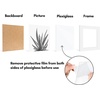 image:imageAmericanflat 4x6 Picture Frame 5Pack  Slim Molding  Black  Polished plexiglass front wall or tabletop display with included easel triangle hangers included secure turntab backingWhite