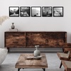 image:imageAmericanflat 4x6 Picture Frame 5Pack  Slim Molding  Black  Polished plexiglass front wall or tabletop display with included easel triangle hangers included secure turntab backingBlack