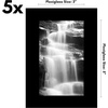 image:imageAmericanflat 4x6 Picture Frame 5Pack  Slim Molding  Black  Polished plexiglass front wall or tabletop display with included easel triangle hangers included secure turntab backingBlack