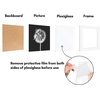 image:imageAmericanflat 4x6 Picture Frame 5Pack  Slim Molding  Black  Polished plexiglass front wall or tabletop display with included easel triangle hangers included secure turntab backingWhite