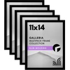 image:imageAmericanflat 4x6 Picture Frame 5Pack  Slim Molding  Black  Polished plexiglass front wall or tabletop display with included easel triangle hangers included secure turntab backingBlack