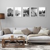 image:imageAmericanflat 4x6 Picture Frame 5Pack  Slim Molding  Black  Polished plexiglass front wall or tabletop display with included easel triangle hangers included secure turntab backingWhite