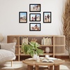 image:imageAmericanflat 4x6 Picture Frame 5Pack  Slim Molding  Black  Polished plexiglass front wall or tabletop display with included easel triangle hangers included secure turntab backingBlack