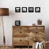 image:imageAmericanflat 4x6 Picture Frame 5Pack  Slim Molding  Black  Polished plexiglass front wall or tabletop display with included easel triangle hangers included secure turntab backingBlack