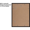 image:imageAmericanflat 4x6 Picture Frame 5Pack  Slim Molding  Black  Polished plexiglass front wall or tabletop display with included easel triangle hangers included secure turntab backingBlack