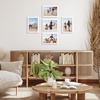 image:imageAmericanflat 4x6 Picture Frame 5Pack  Slim Molding  Black  Polished plexiglass front wall or tabletop display with included easel triangle hangers included secure turntab backingWhite