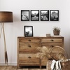 image:imageAmericanflat 4x6 Picture Frame 5Pack  Slim Molding  Black  Polished plexiglass front wall or tabletop display with included easel triangle hangers included secure turntab backingBlack