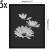 image:imageAmericanflat 4x6 Picture Frame 5Pack  Slim Molding  Black  Polished plexiglass front wall or tabletop display with included easel triangle hangers included secure turntab backingBlack