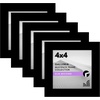 image:imageAmericanflat 4x6 Picture Frame 5Pack  Slim Molding  Black  Polished plexiglass front wall or tabletop display with included easel triangle hangers included secure turntab backingBlack