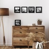 image:imageAmericanflat 4x6 Picture Frame 5Pack  Slim Molding  Black  Polished plexiglass front wall or tabletop display with included easel triangle hangers included secure turntab backingBlack