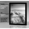 image:imageAmericanflat 4x6 Picture Frame 5Pack  Slim Molding  Black  Polished plexiglass front wall or tabletop display with included easel triangle hangers included secure turntab backingBlack