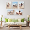 image:imageAmericanflat 4x6 Picture Frame 5Pack  Slim Molding  Black  Polished plexiglass front wall or tabletop display with included easel triangle hangers included secure turntab backingWhite