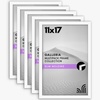 image:imageAmericanflat 4x6 Picture Frame 5Pack  Slim Molding  Black  Polished plexiglass front wall or tabletop display with included easel triangle hangers included secure turntab backingWhite