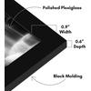 image:imageAmericanflat 4x6 Picture Frame 5Pack  Slim Molding  Black  Polished plexiglass front wall or tabletop display with included easel triangle hangers included secure turntab backingBlack