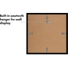 image:imageAmericanflat 4x6 Picture Frame 5Pack  Slim Molding  Black  Polished plexiglass front wall or tabletop display with included easel triangle hangers included secure turntab backingBlack