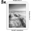image:imageAmericanflat 4x6 Picture Frame 5Pack  Slim Molding  Black  Polished plexiglass front wall or tabletop display with included easel triangle hangers included secure turntab backingWhite