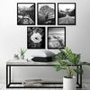 image:imageAmericanflat 4x6 Picture Frame 5Pack  Slim Molding  Black  Polished plexiglass front wall or tabletop display with included easel triangle hangers included secure turntab backingBlack