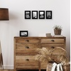 image:imageAmericanflat 4x6 Picture Frame 5Pack  Slim Molding  Black  Polished plexiglass front wall or tabletop display with included easel triangle hangers included secure turntab backingBlack