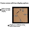 image:imageAmericanflat 4x6 Picture Frame 5Pack  Slim Molding  Black  Polished plexiglass front wall or tabletop display with included easel triangle hangers included secure turntab backingBlack