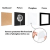 image:imageAmericanflat 4x6 Picture Frame 5Pack  Slim Molding  Black  Polished plexiglass front wall or tabletop display with included easel triangle hangers included secure turntab backingBlack