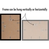 image:imageAmericanflat 4x6 Picture Frame 5Pack  Slim Molding  Black  Polished plexiglass front wall or tabletop display with included easel triangle hangers included secure turntab backingBlack