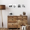 image:imageAmericanflat 4x6 Picture Frame 5Pack  Slim Molding  Black  Polished plexiglass front wall or tabletop display with included easel triangle hangers included secure turntab backingWhite