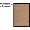 image:imageAmericanflat 4x6 Picture Frame 5Pack  Slim Molding  Black  Polished plexiglass front wall or tabletop display with included easel triangle hangers included secure turntab backingBlack