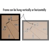 image:imageAmericanflat 4x6 Picture Frame 5Pack  Slim Molding  Black  Polished plexiglass front wall or tabletop display with included easel triangle hangers included secure turntab backingBlack