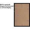 image:imageAmericanflat 4x6 Picture Frame 5Pack  Slim Molding  Black  Polished plexiglass front wall or tabletop display with included easel triangle hangers included secure turntab backingBlack