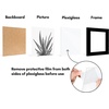 image:imageAmericanflat 4x6 Picture Frame 5Pack  Slim Molding  Black  Polished plexiglass front wall or tabletop display with included easel triangle hangers included secure turntab backingBlack