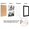 image:imageAmericanflat 4x6 Picture Frame 5Pack  Slim Molding  Black  Polished plexiglass front wall or tabletop display with included easel triangle hangers included secure turntab backingBlack