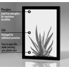 image:imageAmericanflat 4x6 Picture Frame 5Pack  Slim Molding  Black  Polished plexiglass front wall or tabletop display with included easel triangle hangers included secure turntab backingBlack