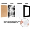 image:imageAmericanflat 4x6 Picture Frame 5Pack  Slim Molding  Black  Polished plexiglass front wall or tabletop display with included easel triangle hangers included secure turntab backingBlack