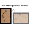 image:imageAmericanflat 4x6 Picture Frame 5Pack  Slim Molding  Black  Polished plexiglass front wall or tabletop display with included easel triangle hangers included secure turntab backingBlack