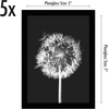 image:imageAmericanflat 4x6 Picture Frame 5Pack  Slim Molding  Black  Polished plexiglass front wall or tabletop display with included easel triangle hangers included secure turntab backingBlack
