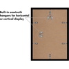 image:imageAmericanflat 4x6 Picture Frame 5Pack  Slim Molding  Black  Polished plexiglass front wall or tabletop display with included easel triangle hangers included secure turntab backingBlack