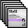 image:imageAmericanflat 4x6 Picture Frame 5Pack  Slim Molding  Black  Polished plexiglass front wall or tabletop display with included easel triangle hangers included secure turntab backingBlack