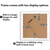 image:imageAmericanflat 4x6 Picture Frame 5Pack  Slim Molding  Black  Polished plexiglass front wall or tabletop display with included easel triangle hangers included secure turntab backingWhite